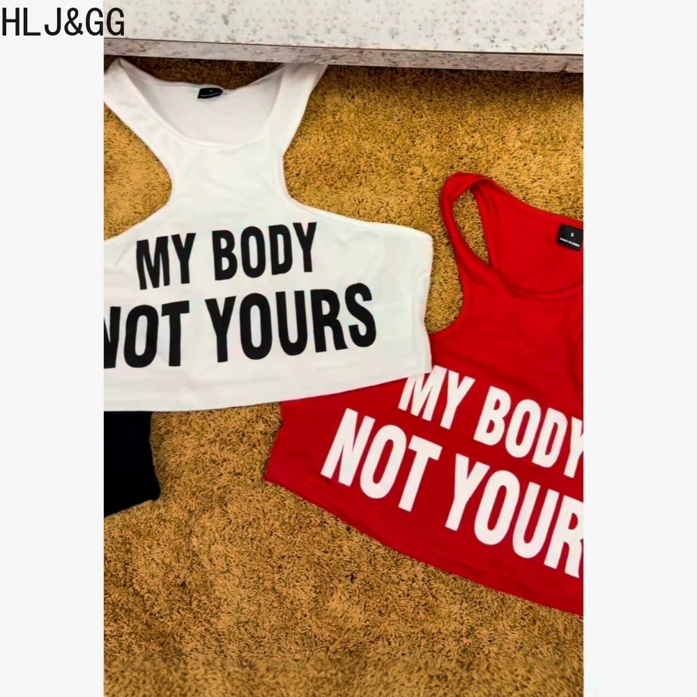 Summer Clothing Trends For Women 2026 - HLJ&GG 여름 새로운 편지 인쇄 슬림