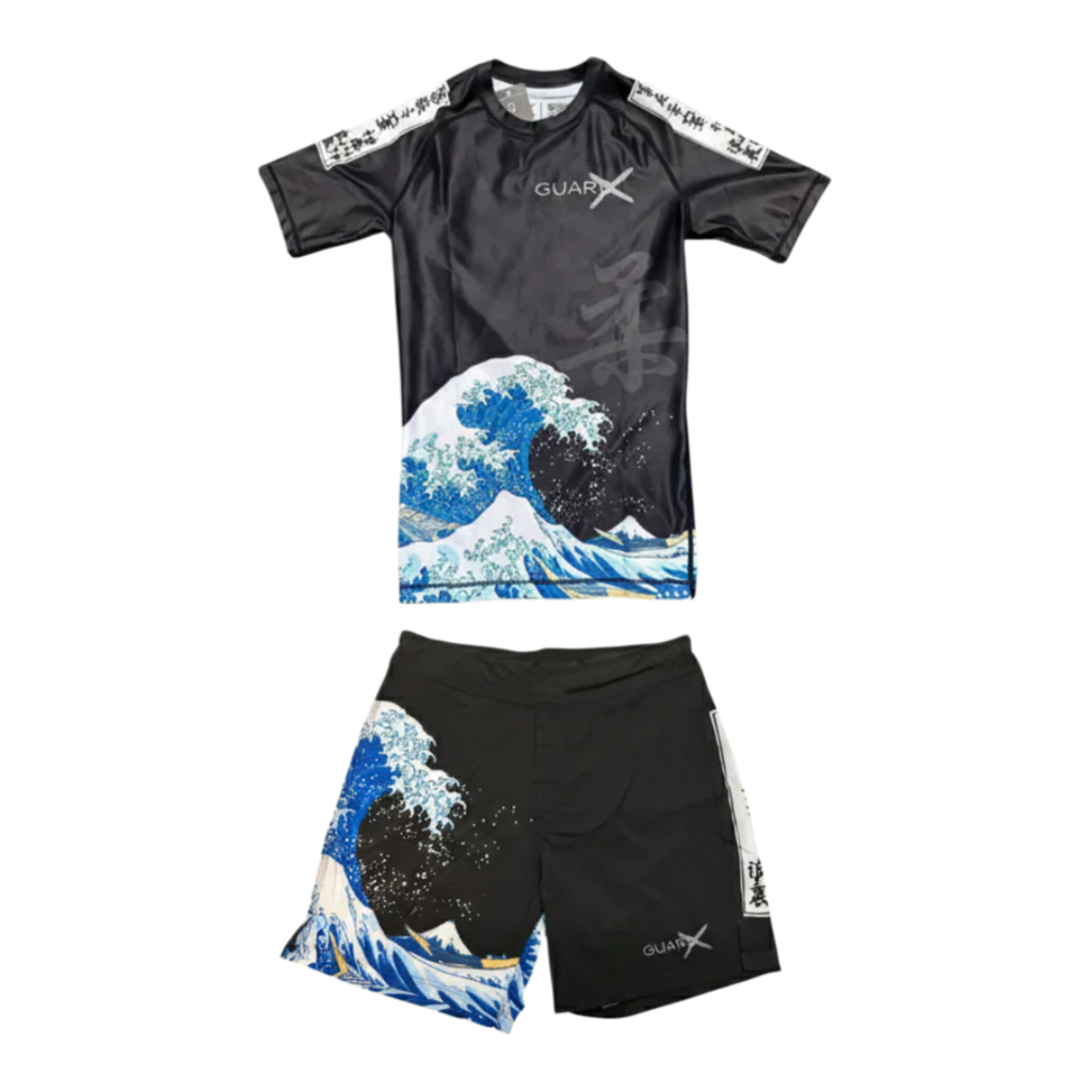 Summer Clothing For Young Men - 일본 우키요에 오션 웨이브 브라질리안 주짓수