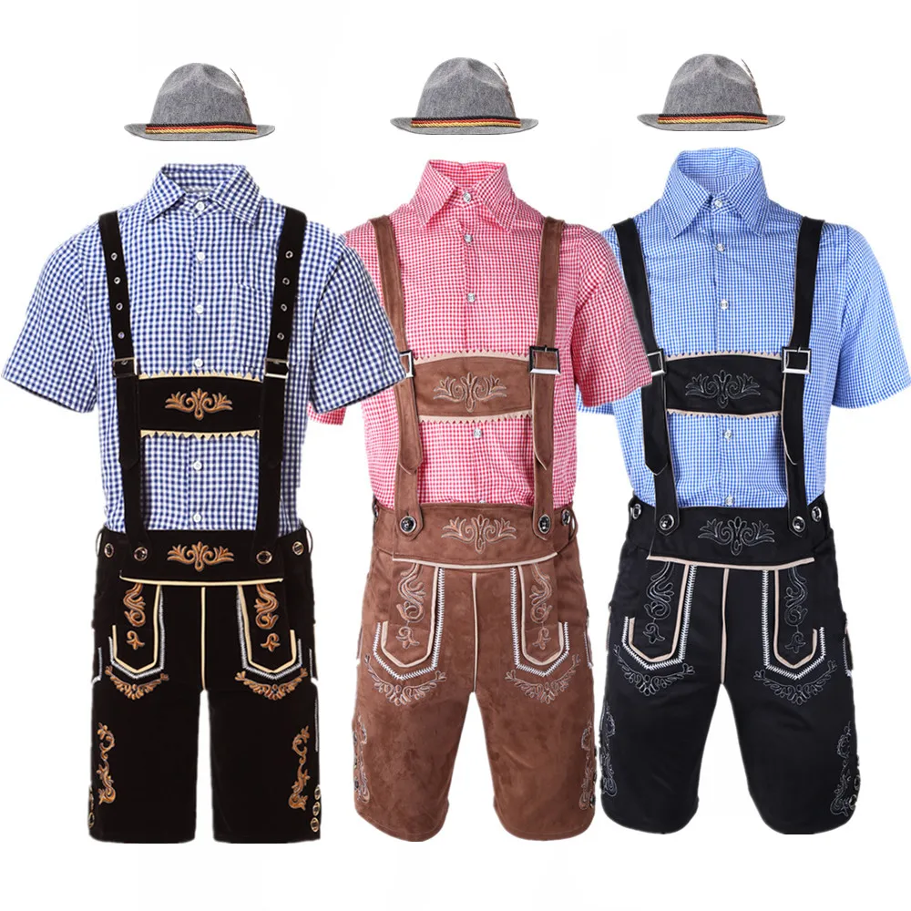 Summer Vacation Clothing Men - 남성 독일 옥토버 페스트 Lederhosen 의상