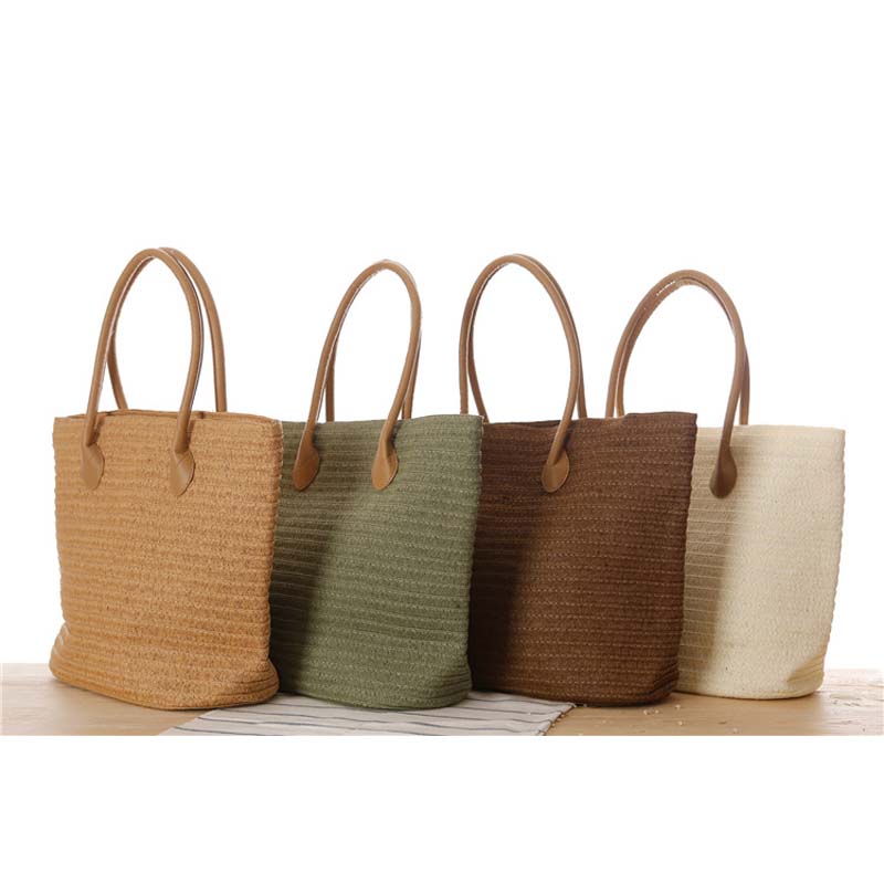 Beach Bag Straw - 여성용 여름 여행 핸드메이드 가방, 해변