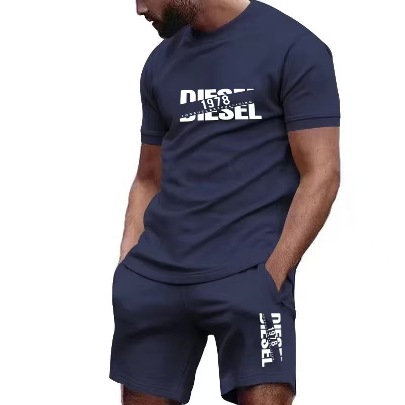 Summer Clothing For Young Men - 2026 신상 여름 남성 티셔츠+반바지 세트