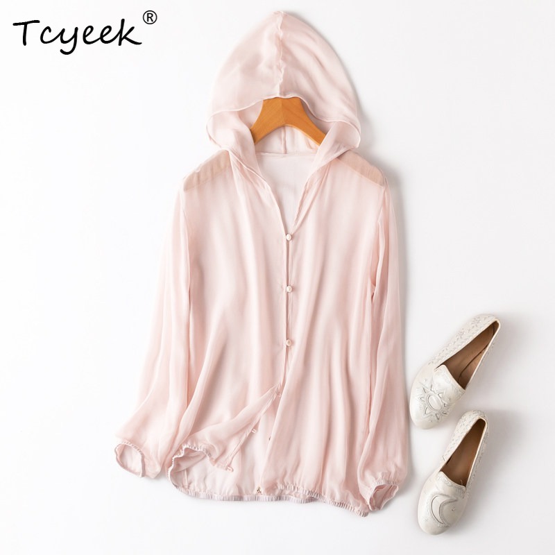Summer Clothing Usa - Tcyeek 100% 리얼 멀버리 실크 여성
