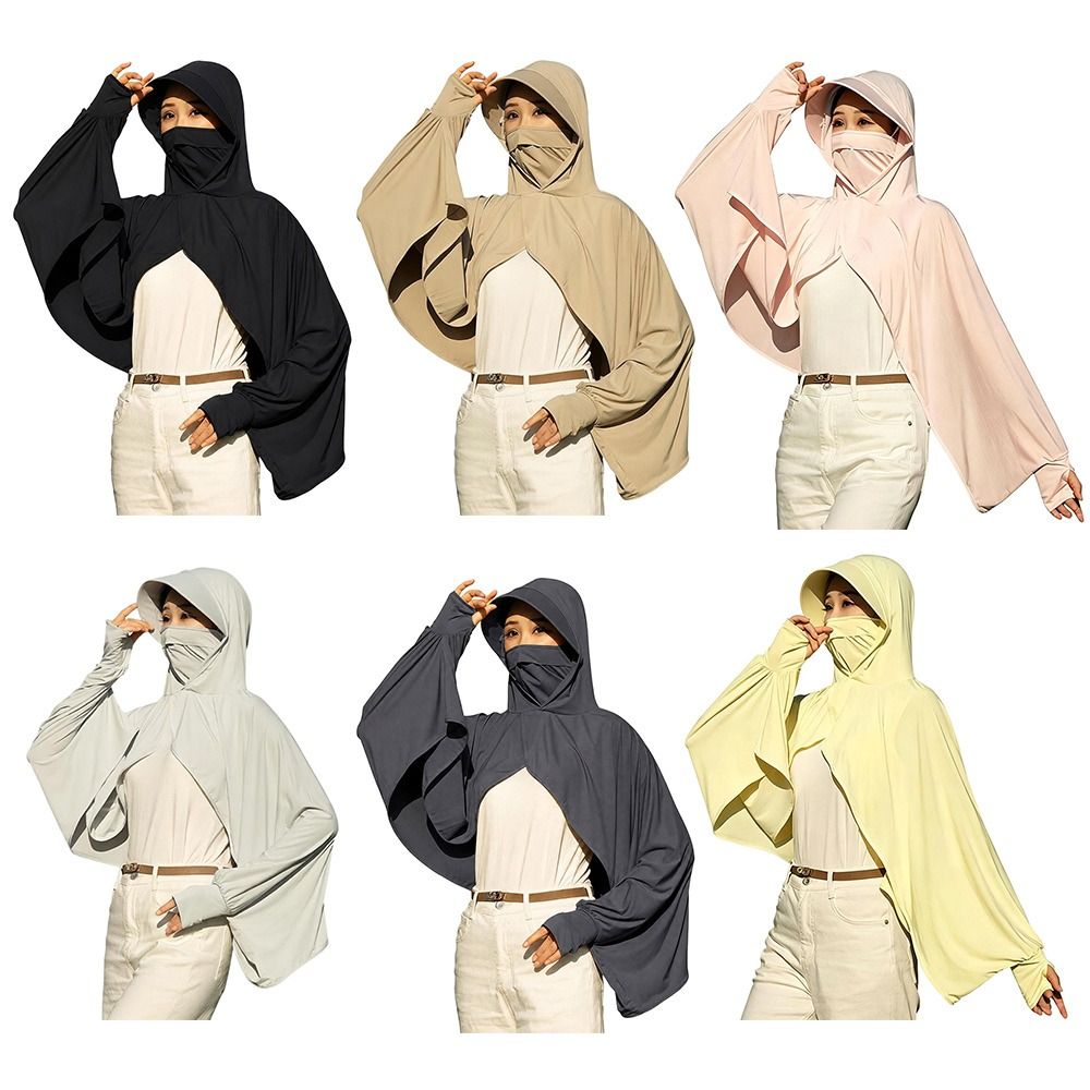 Summer Clothing Drive - 아이스 실크 자외선 차단 숄 긴팔