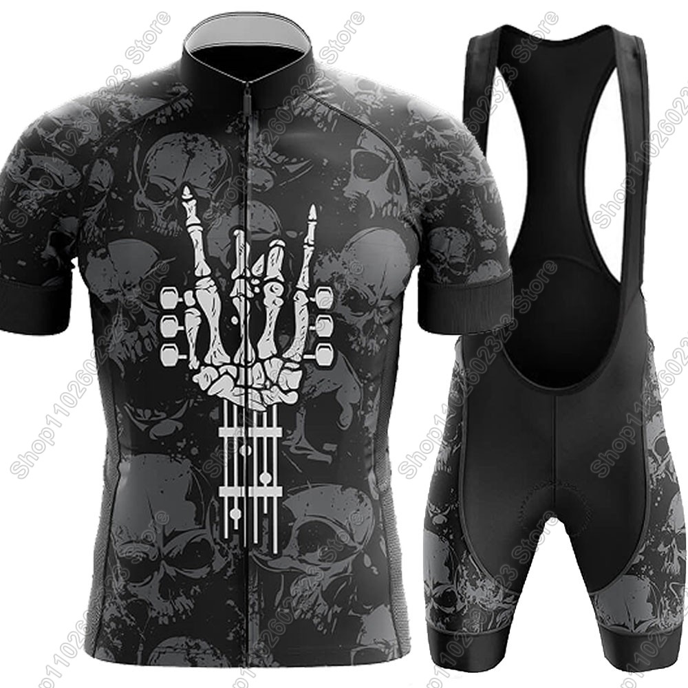 Summer Clothing Men 2025 - 록앤롤 사이클링 저지 2025 세트 여름