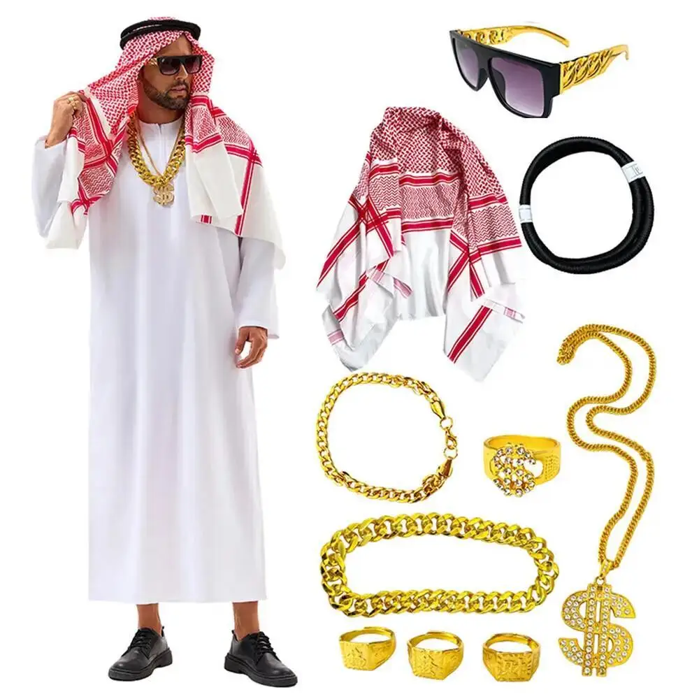 Summer Vacation Clothing Men - 아라비아 두바이 의상 UAE 시에크 코스프레