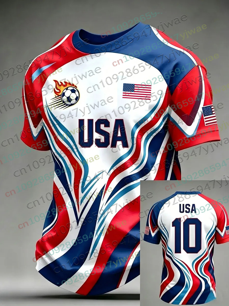 Summer Clothing For Teens - 2026 미국 축구 유니폼 남녀공용 미국