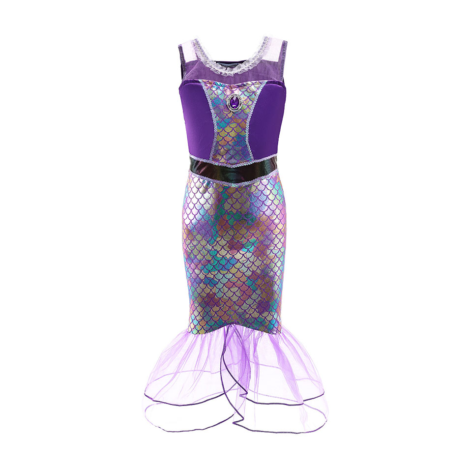 어린이용 여름 의류, 아리엘 인어 코스프레, 블루 그린 - Summer Dresses Yours Clothing 리뷰 및 가격