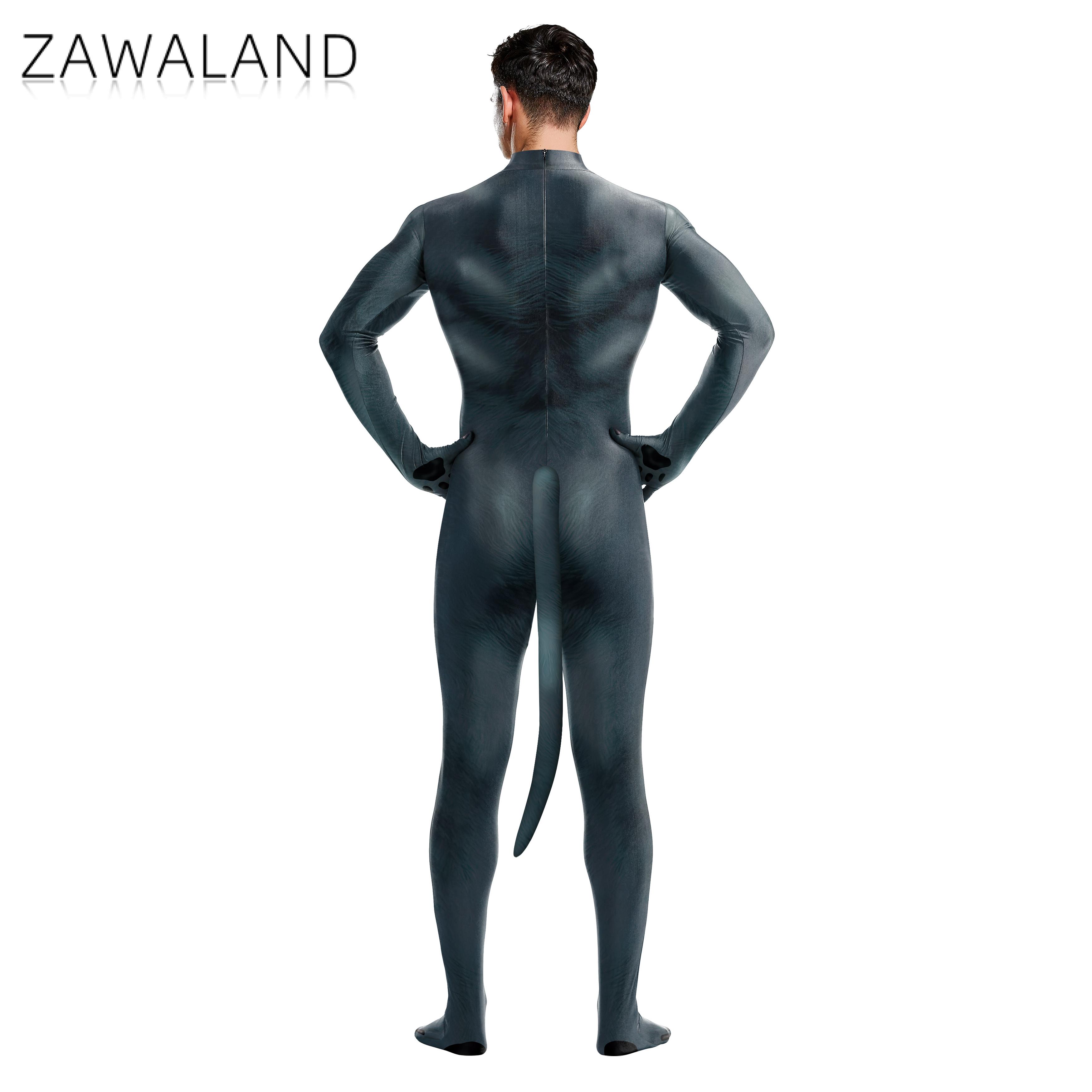 Zawaland 할로윈 동물 코스튬 꼬리 코스프레 애완 - Summer Vacation Clothing Men 리뷰 및 가격