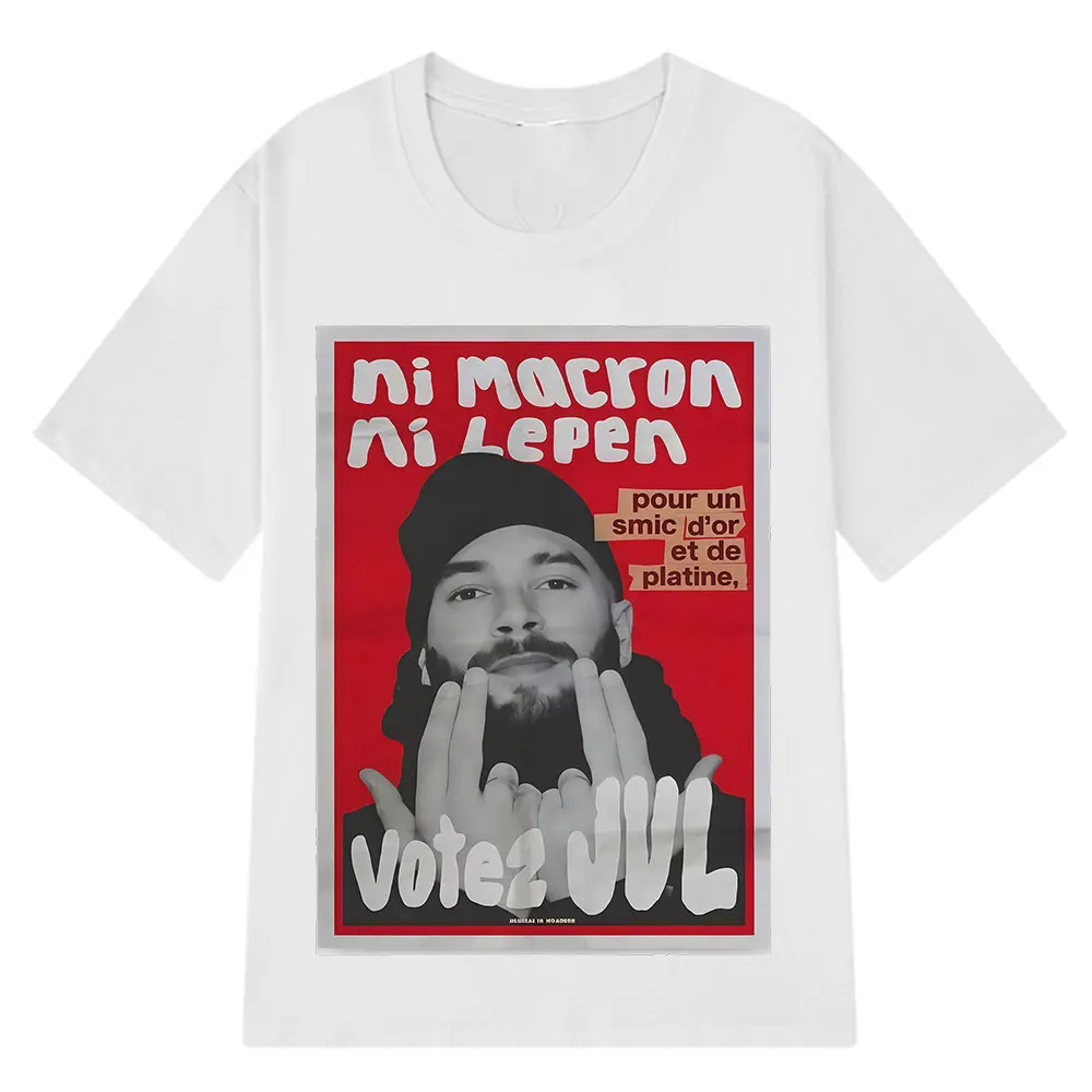프랑스 랩퍼 Vote JUL 패션 그래픽 티셔츠 남성  - Summer Clothing In French 리뷰 및 가격