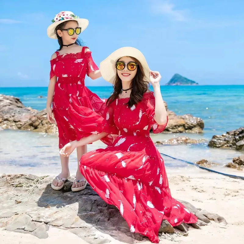 휴일 휴가 봐 가족 일치하는 의류 해변 딸과 엄마 드레 - Summer Dresses Yours Clothing 리뷰 및 가격