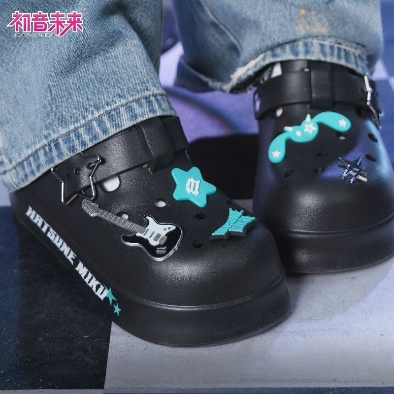 하츠네 미쿠 록 퓨처 샌들 여름 남녀공용 미끄럼 방지  - Japan Summer Festival Clothing 리뷰 및 가격