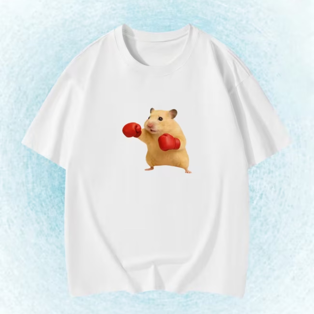 여름 남녀공용 멘트 웃긴 햄스터 패턴 티셔츠 키즈 베이 - Summer Clothing For Teens 리뷰 및 가격