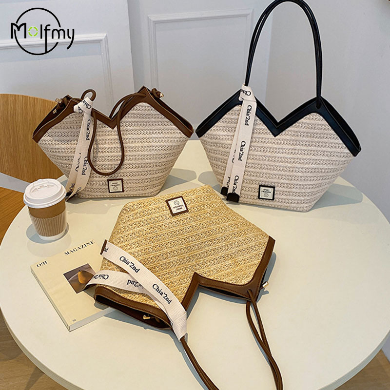 숙녀 비치 가방 빈티지 수제 짠 숄더 핸드백 대용량 등 - Beach Bag Straw 리뷰 및 가격