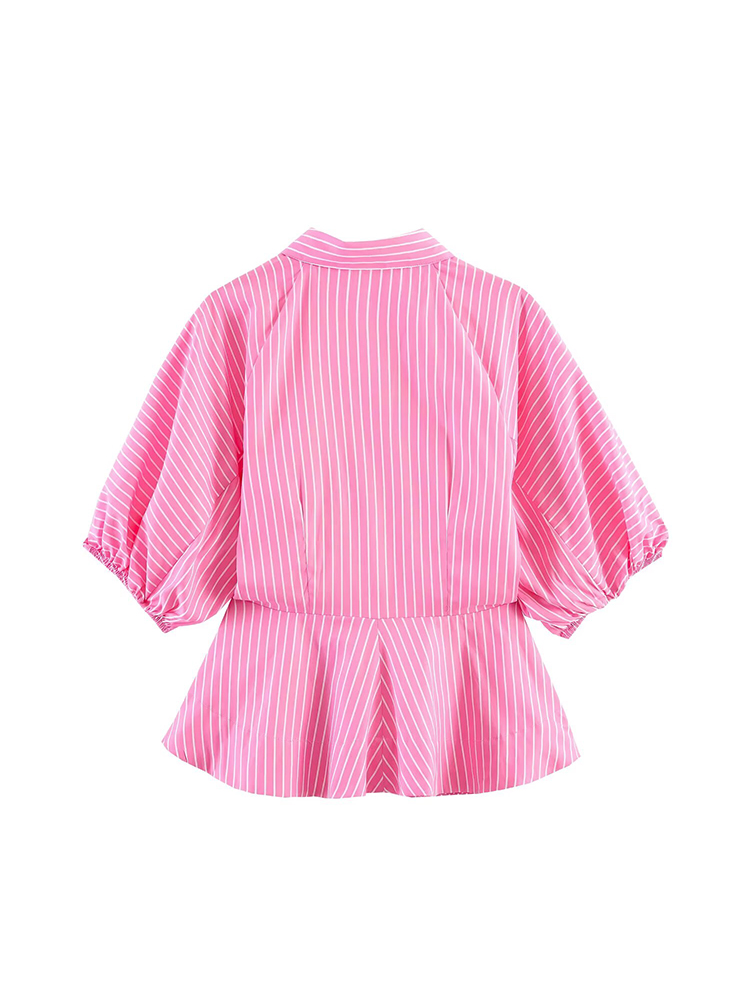 TFMLN 여성 스트라이프 셔츠 슬림핏 버블 슬리브 프 - Summer Clothing For Teens 리뷰 및 가격
