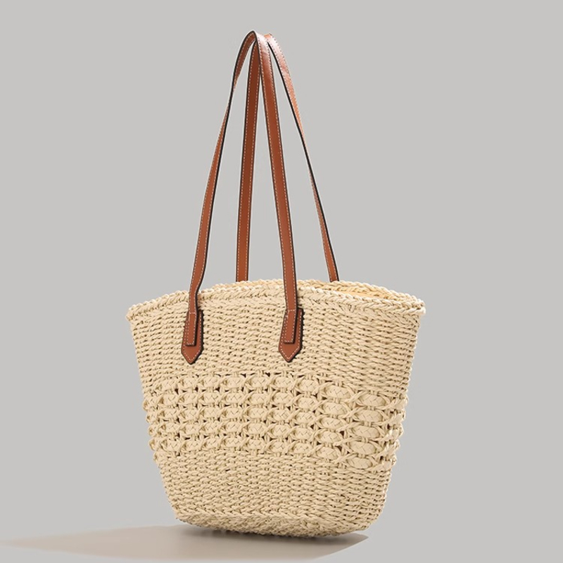 여름 여행용 특대형 접이식 밀짚 토트백, 방수 비치백, - Beach Bag Straw 리뷰 및 가격