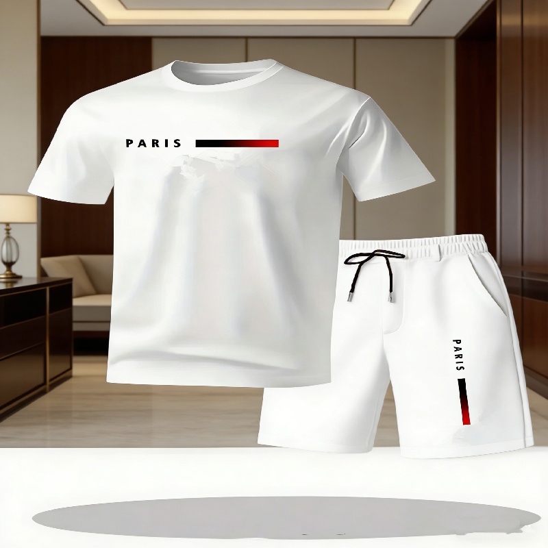 2026년 인기 남성 캐주얼 티셔츠 반바지 투피스 세트 - Summer Clothing For Young Men 리뷰 및 가격