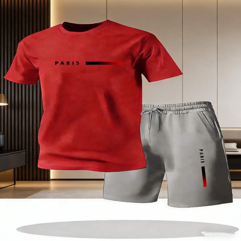 2026년 인기 남성 캐주얼 티셔츠 반바지 투피스 세트 - Summer Clothing For Young Men 리뷰 및 가격