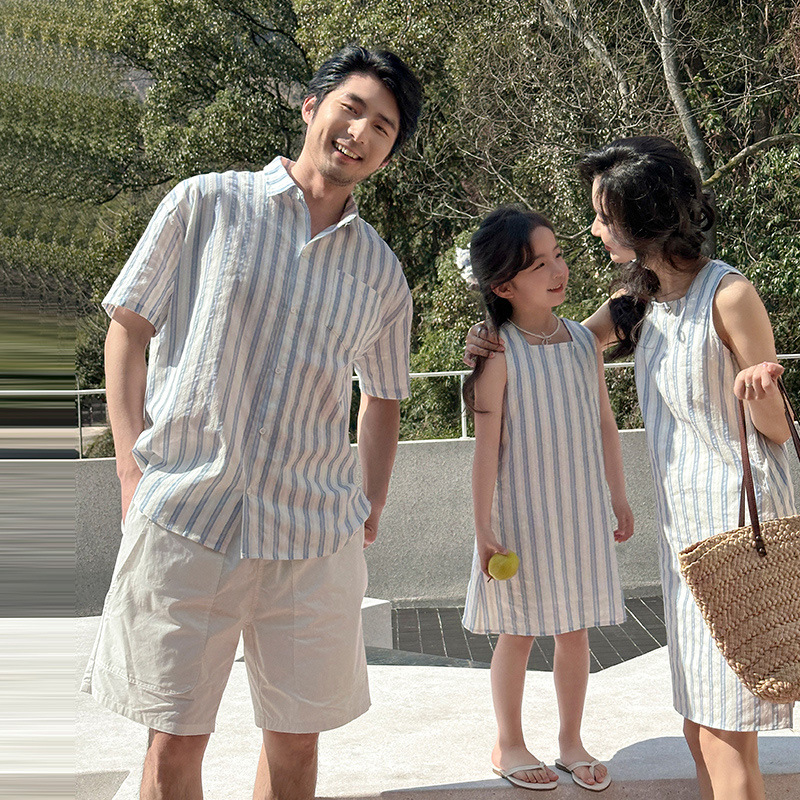 한국 소년과 소녀 부모-자식 의류 여름 줄무늬 조끼 드 - Summer Dresses Yours Clothing 리뷰 및 가격
