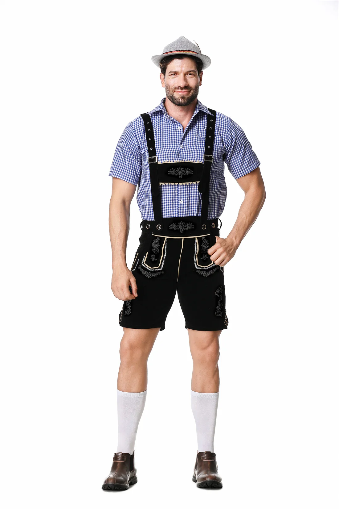 남성 독일 옥토버 페스트 Lederhosen 의상 짧은 - Summer Vacation Clothing Men 리뷰 및 가격