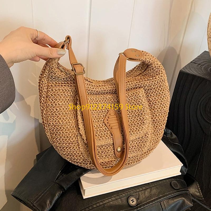 G5AE 여성 밀짚 비치 백 심플 크로스 바디 백 우븐 - Beach Bag Straw 리뷰 및 가격