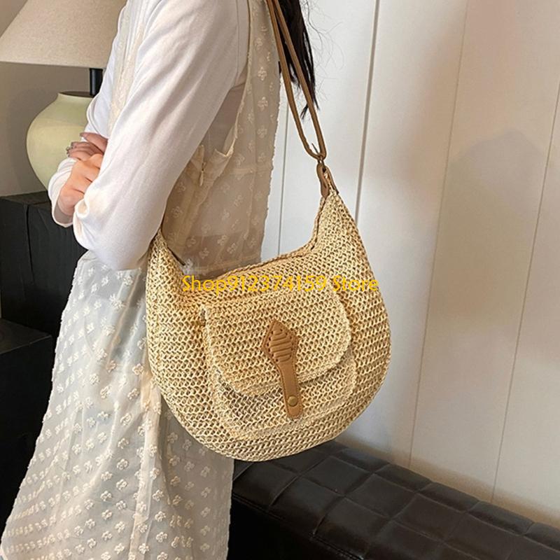 G5AE 여성 밀짚 비치 백 심플 크로스 바디 백 우븐 - Beach Bag Straw 리뷰 및 가격