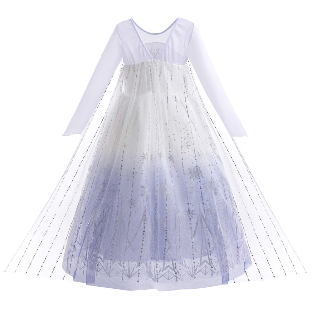 화이트 엘사 드레스 소녀 생일 파티 코스프레 공주 의상 - Summer Dresses Yours Clothing 리뷰 및 가격