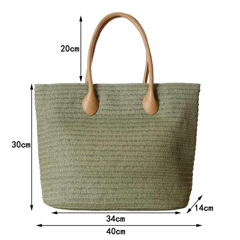 여성용 여름 여행 핸드메이드 가방, 해변 직조 여성용  - Beach Bag Straw 리뷰 및 가격