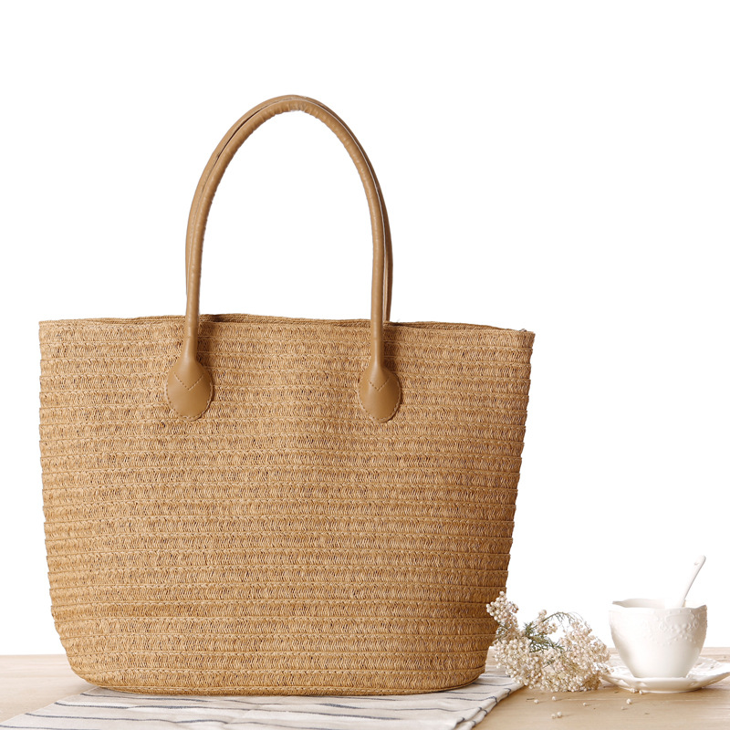 여성용 여름 여행 핸드메이드 가방, 해변 직조 여성용  - Beach Bag Straw 리뷰 및 가격
