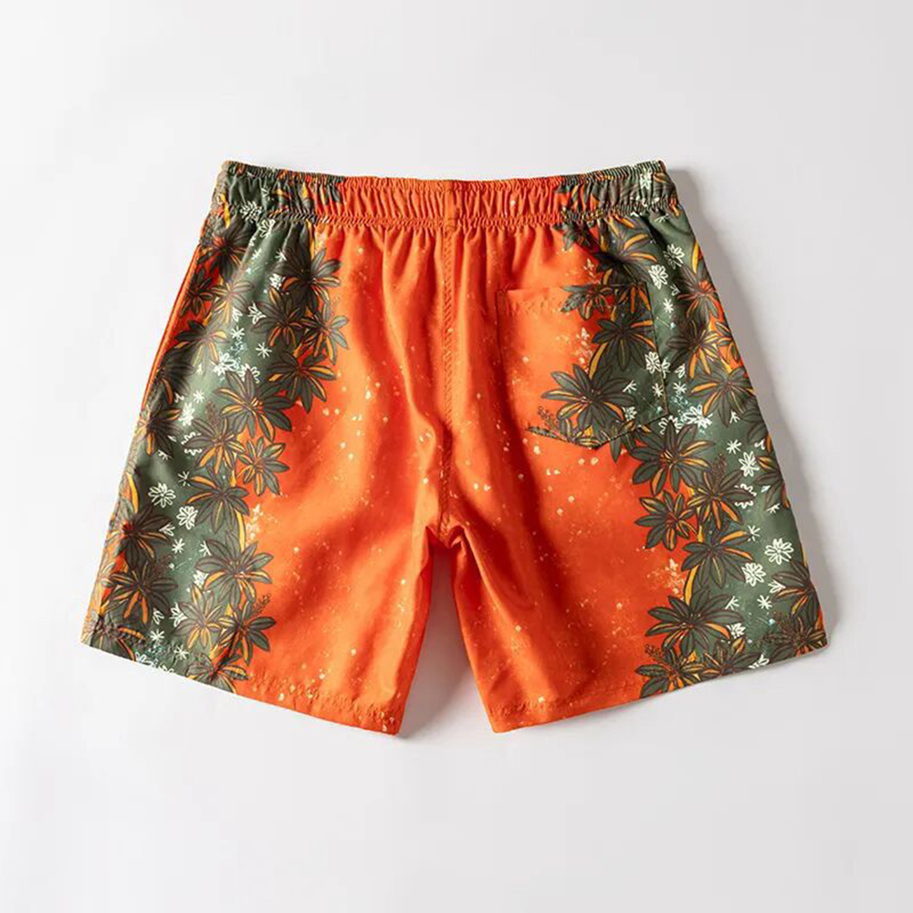 남성용 컬러 블록 리프 프린트 비치 반바지 스트리트웨어 - Summer Clothing Trends For Men 2026 리뷰 및 가격