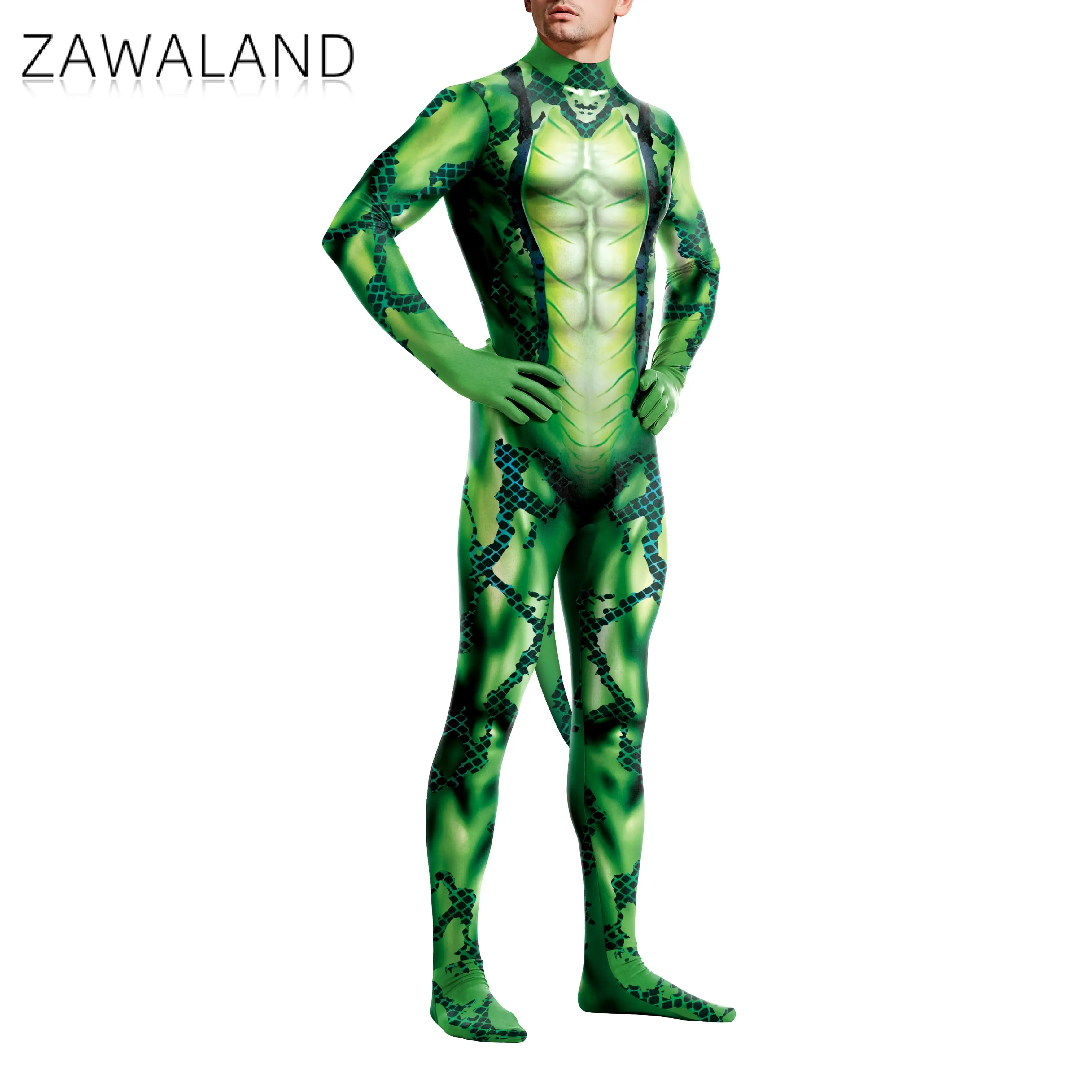 Zawaland 스네이크 드래곤 남자 의상 할로윈 카니 - Summer Vacation Clothing Men 리뷰 및 가격