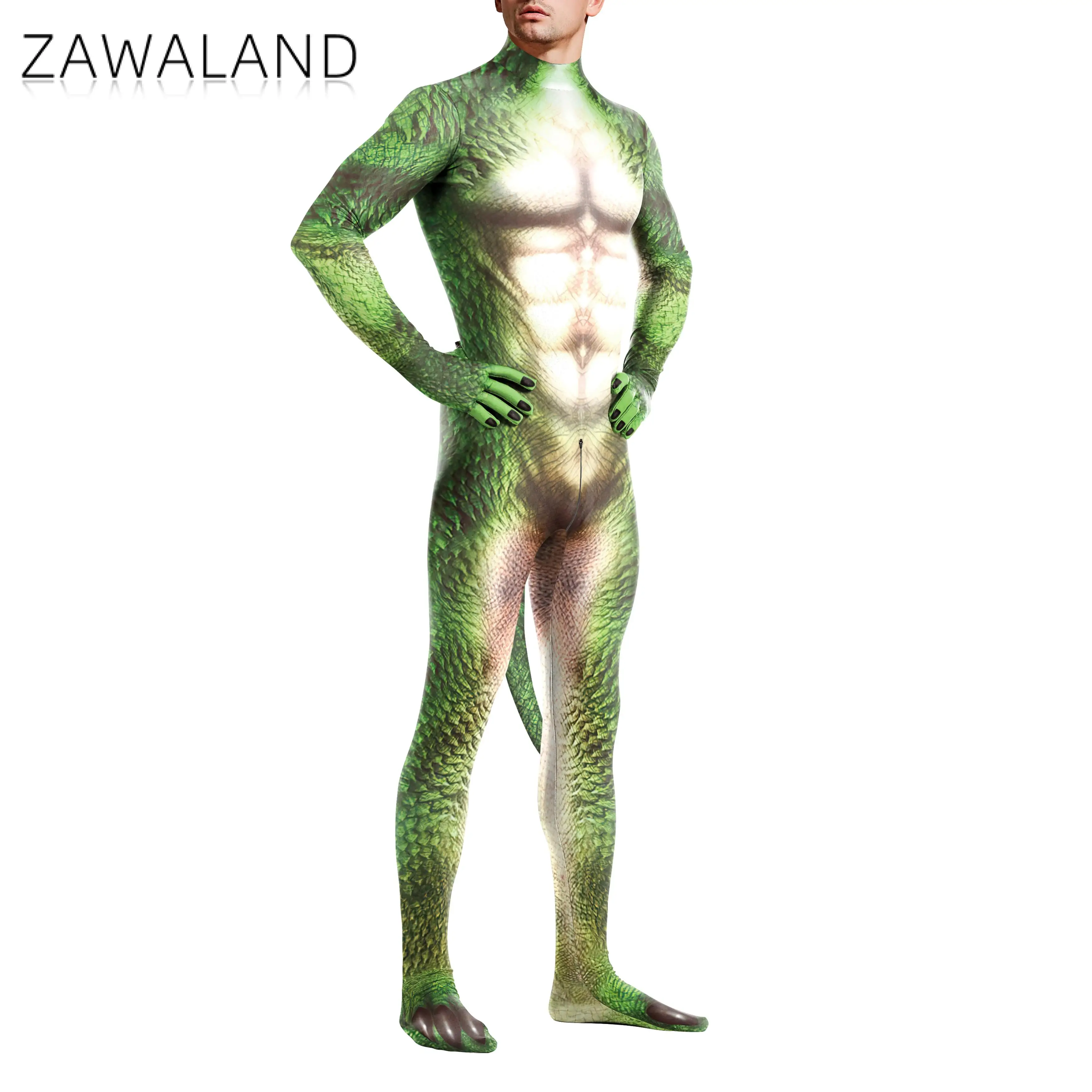 Zawaland 스네이크 드래곤 남자 의상 할로윈 카니 - Summer Vacation Clothing Men 리뷰 및 가격