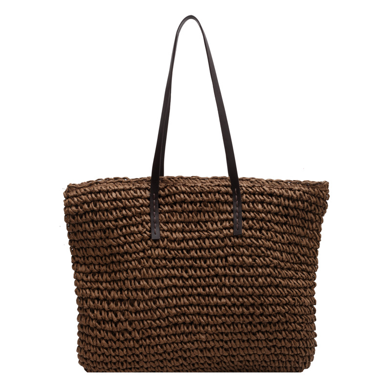 밀짚 짠 토트 백 캐주얼 대형 럭셔리 디자인 용량 핸드 - Beach Bag Straw 리뷰 및 가격