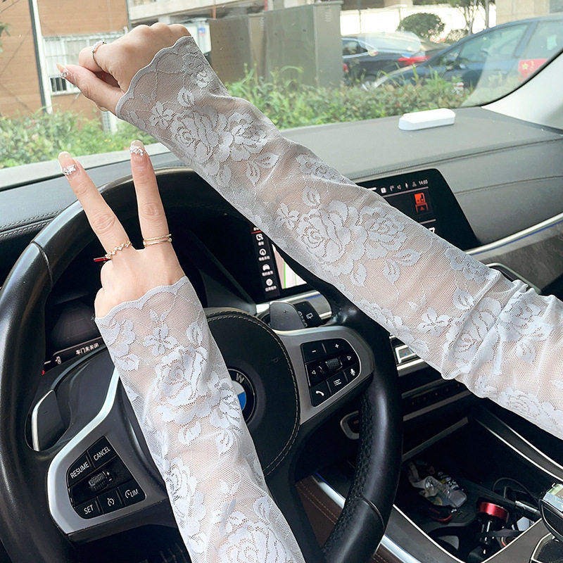 여성용 레이스 자외선 차단 아이스 슬리브 팔 커버, 얇 - Summer Clothing Drive 리뷰 및 가격
