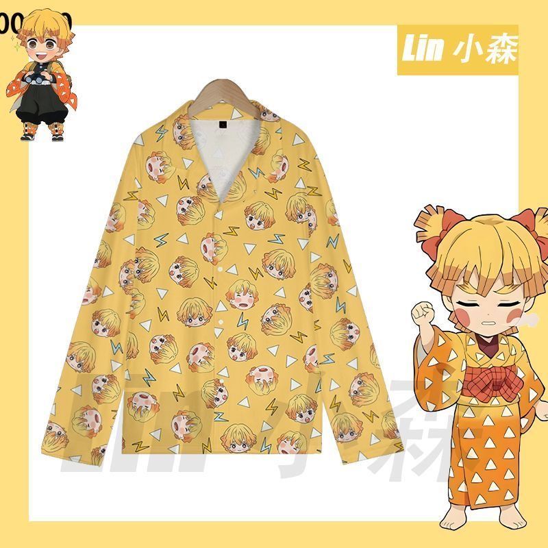 여름 귀여운 악마 슬레이어 젠이츠 잠옷 2피스 반팔 라 - Summer Clothing For Teens 리뷰 및 가격