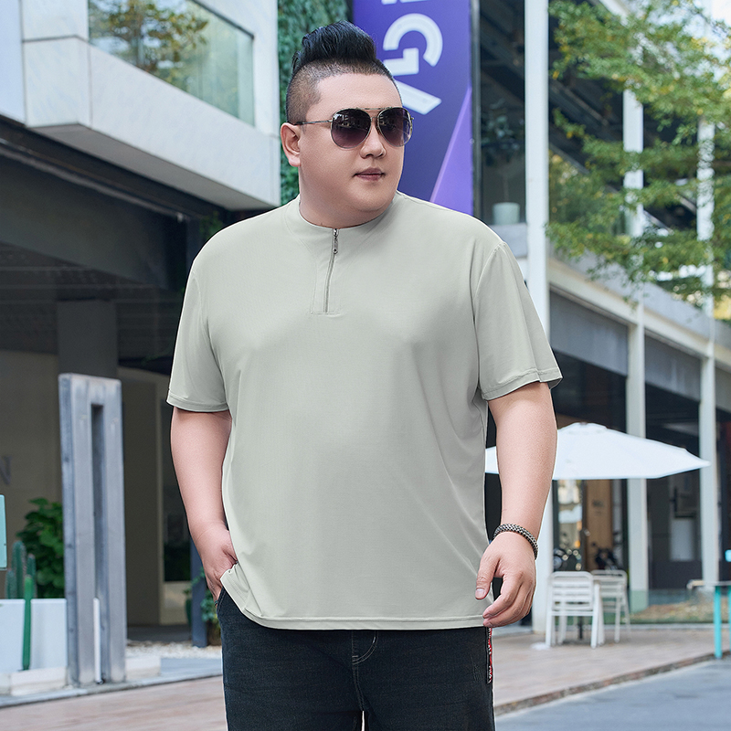 빅사이즈 9XL 남성 아이스 실크 헨리넥 반지퍼 티셔츠 - Summer Clothing For Young Men 리뷰 및 가격