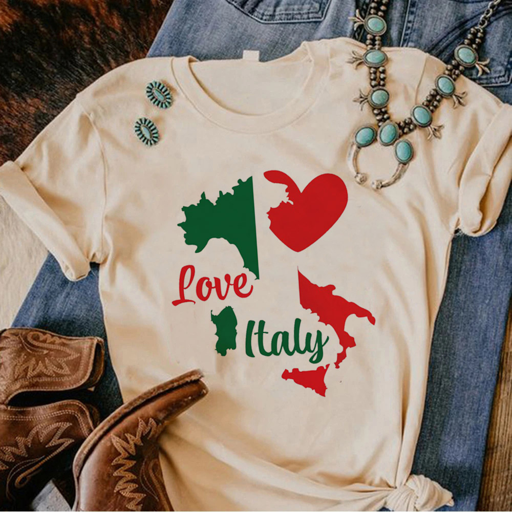 이탈리아 티셔츠 여성 재미있는 만화 일본 티셔츠 여성  - Summer Clothing Italy 리뷰 및 가격