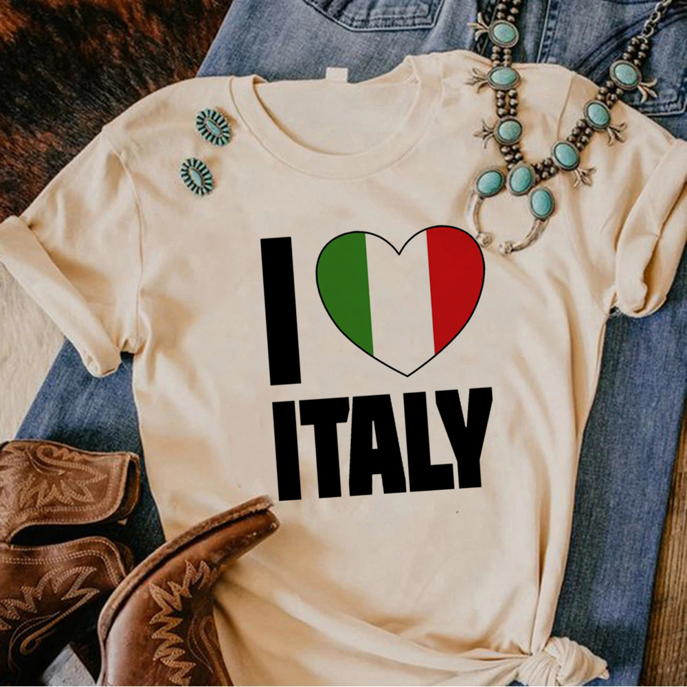 이탈리아 티셔츠 여성 재미있는 만화 일본 티셔츠 여성  - Summer Clothing Italy 리뷰 및 가격