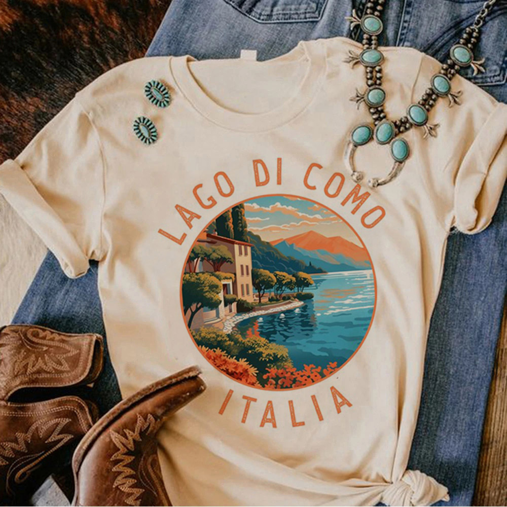 이탈리아 티셔츠 여성 재미있는 만화 일본 티셔츠 여성  - Summer Clothing Italy 리뷰 및 가격