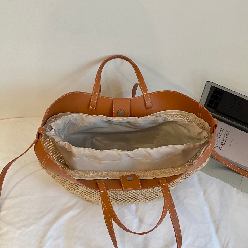 Vsper 브랜드 밀짚 니트 여성용 대형 토트백 두 사 - Beach Bag Straw 리뷰 및 가격