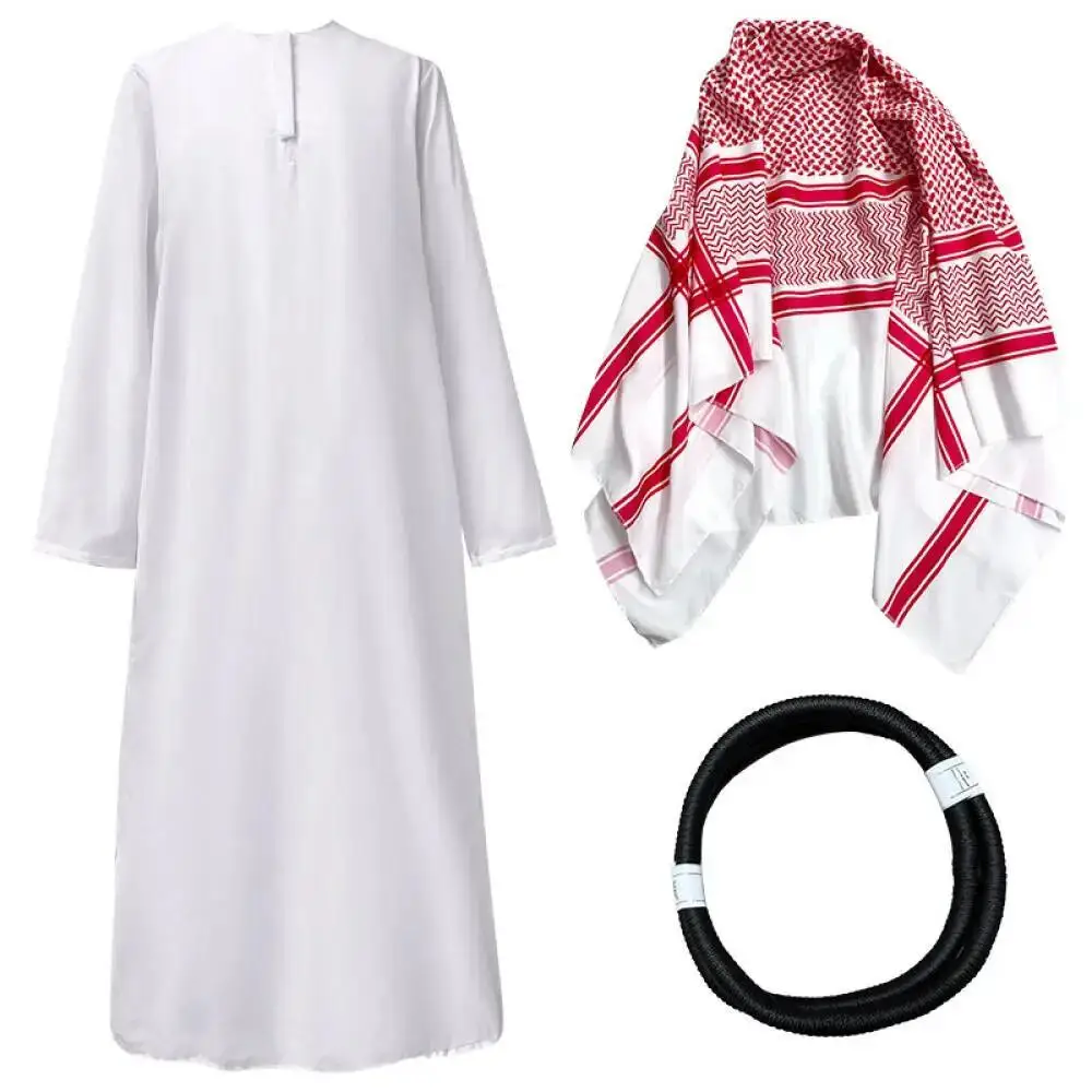 아라비아 두바이 의상 UAE 시에크 코스프레 흰색 로브 - Summer Vacation Clothing Men 리뷰 및 가격