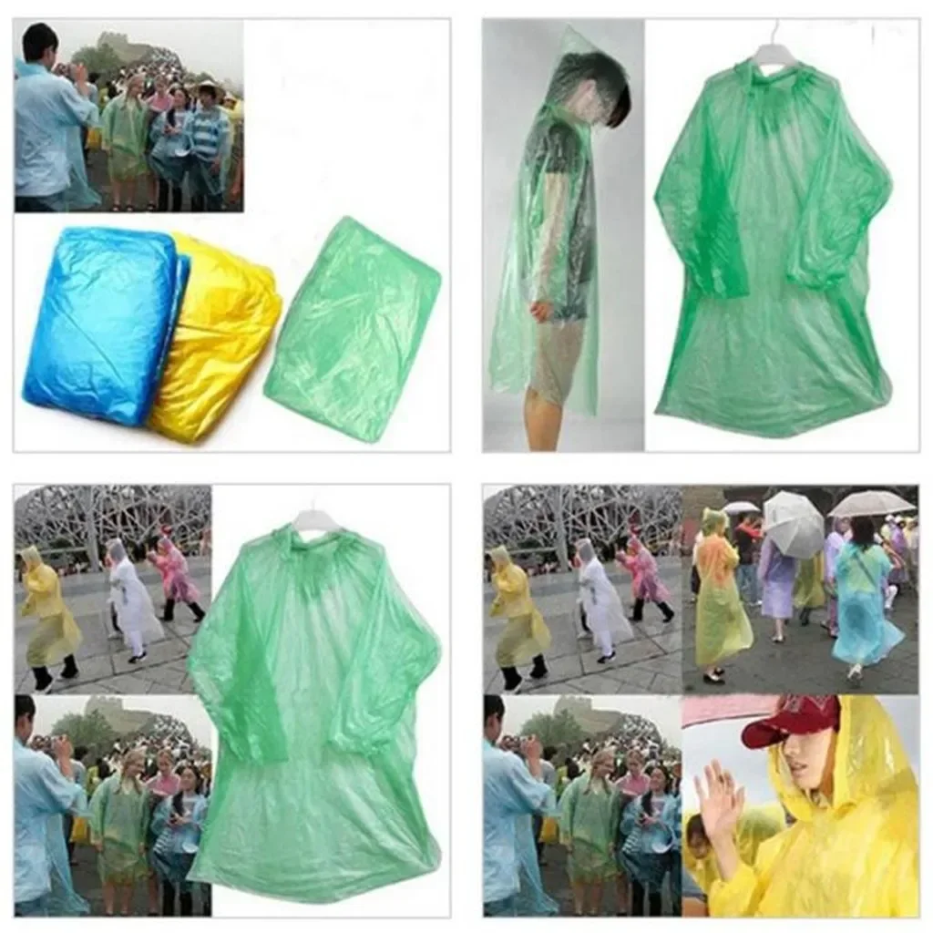 5/10PC 일회용 비옷 성인 어린이 방수 비옷 하이킹 - Summer Rain Clothing 리뷰 및 가격