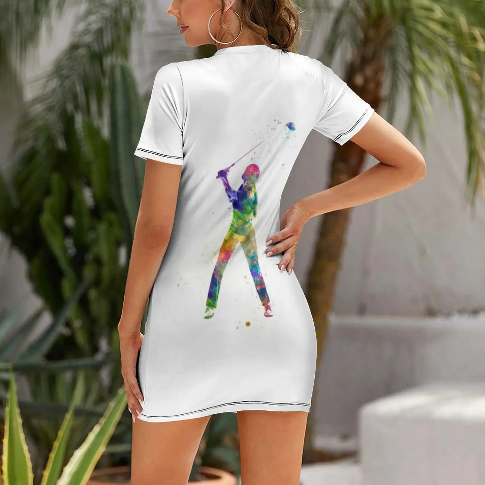 수채화로 그린 골프 선수 그림 반팔 드레스 여름 드레스 - Summer Clothing Trends For Women 2026 리뷰 및 가격