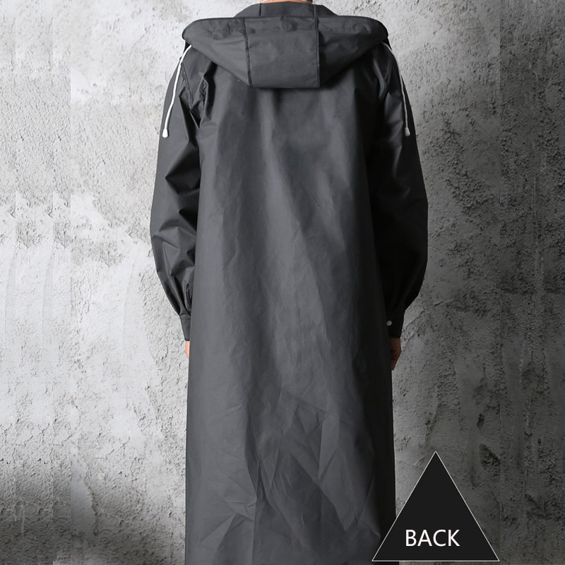 블랙 패션 성인 방수 긴 비옷 여성 남성 비옷 야외 하 - Summer Rain Clothing 리뷰 및 가격