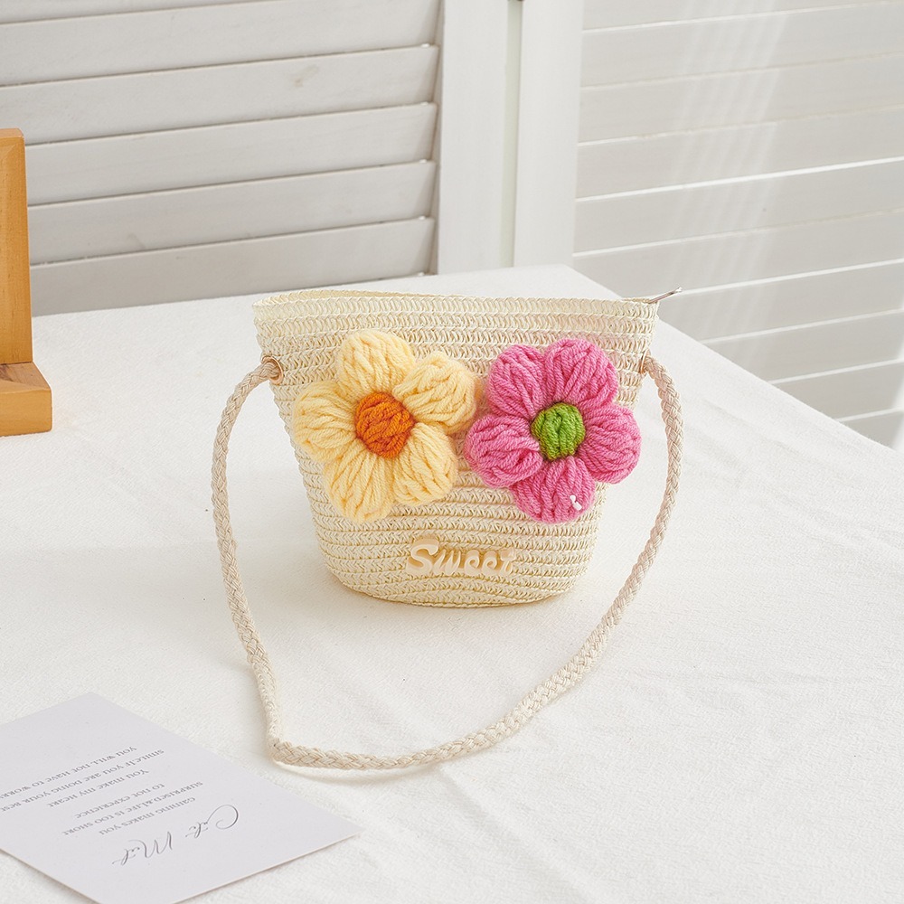 새로운 지퍼 밀짚 가방 꽃 공주 여름 해변 동전 지갑  - Beach Bag Straw 리뷰 및 가격