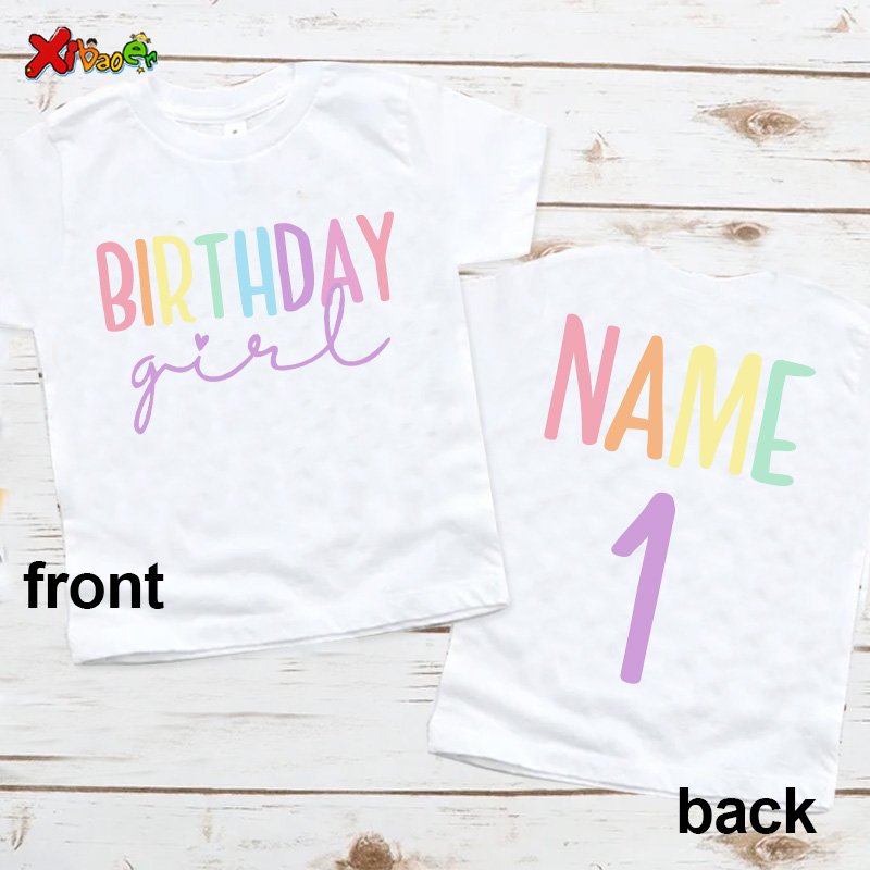 생일 소녀 티셔츠 파티 의상, 맞춤형 이름 셔츠, 아기 - Summer Clothing Name 리뷰 및 가격