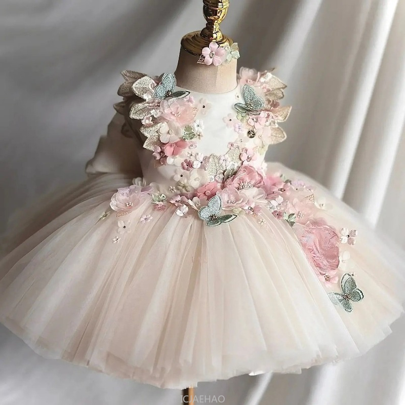 웨딩 드레스 여름 어린이 소녀 첫 번째 생일 꽃 공주  - Summer Dresses Yours Clothing 리뷰 및 가격