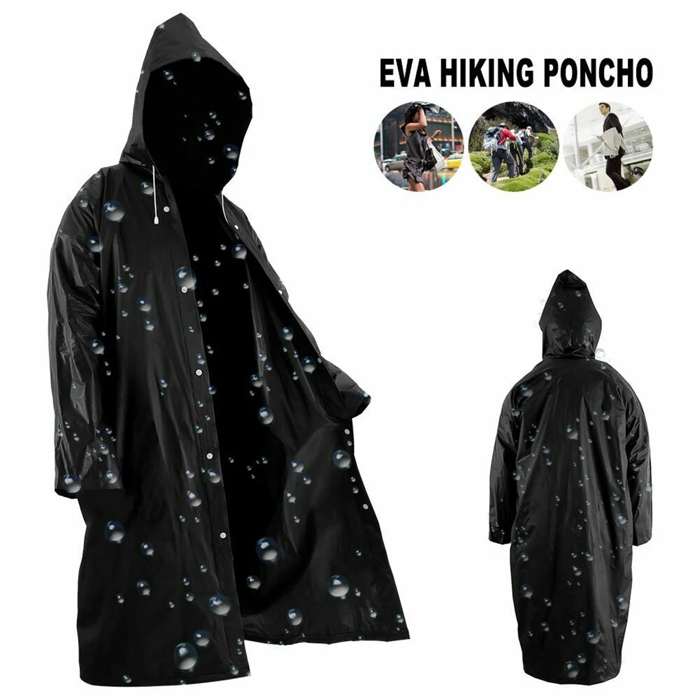 남녀공용 EVA 두꺼운 방수 레인 코트, 블랙 캠핑 방 - Summer Rain Clothing 리뷰 및 가격