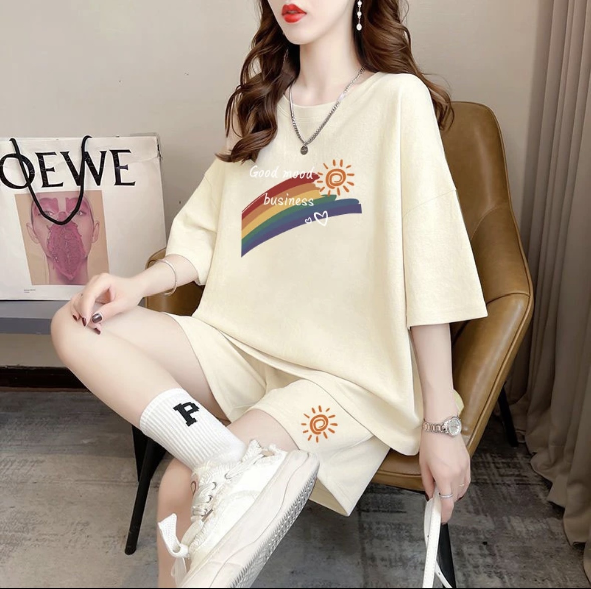 패션 여성 여름 반바지 세트, 스포츠웨어, 오버사이즈  - Summer Clothing Usa 리뷰 및 가격