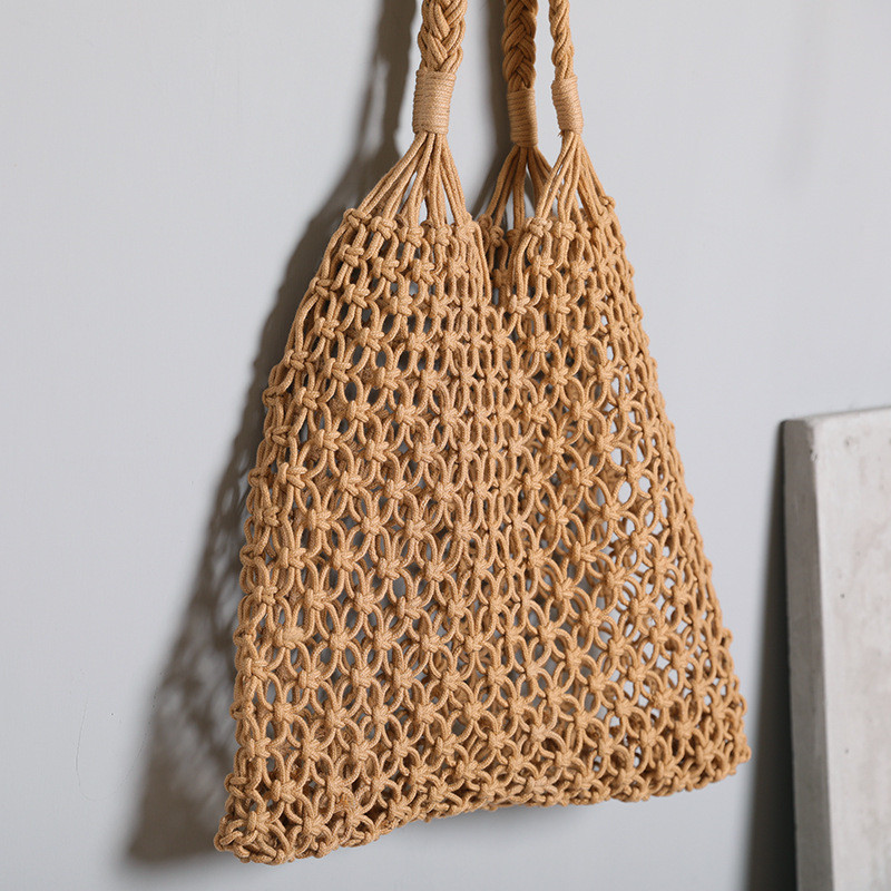 여성 대용량 밀짚 핸드백 토트 중공 어깨 가방 빈티지  - Beach Bag Straw 리뷰 및 가격